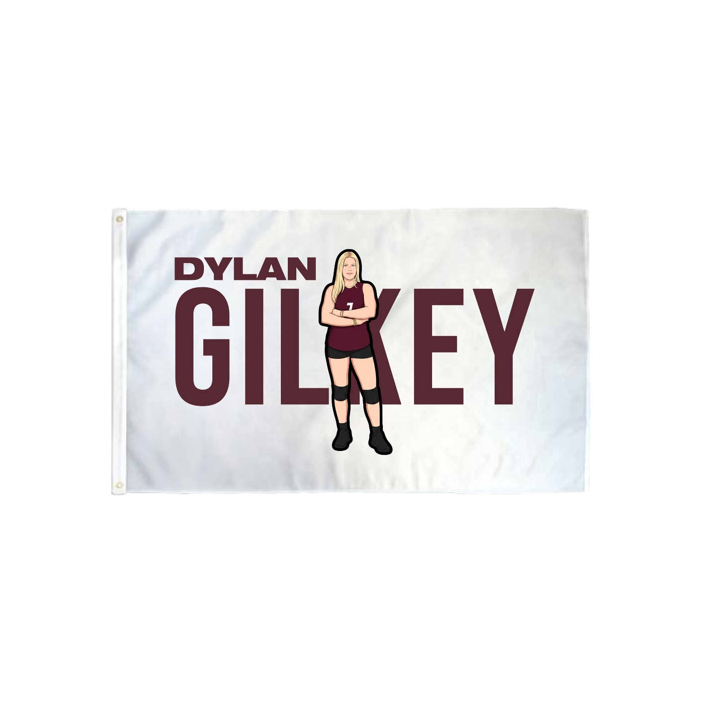 3x5 Flag — Player Name in Classic