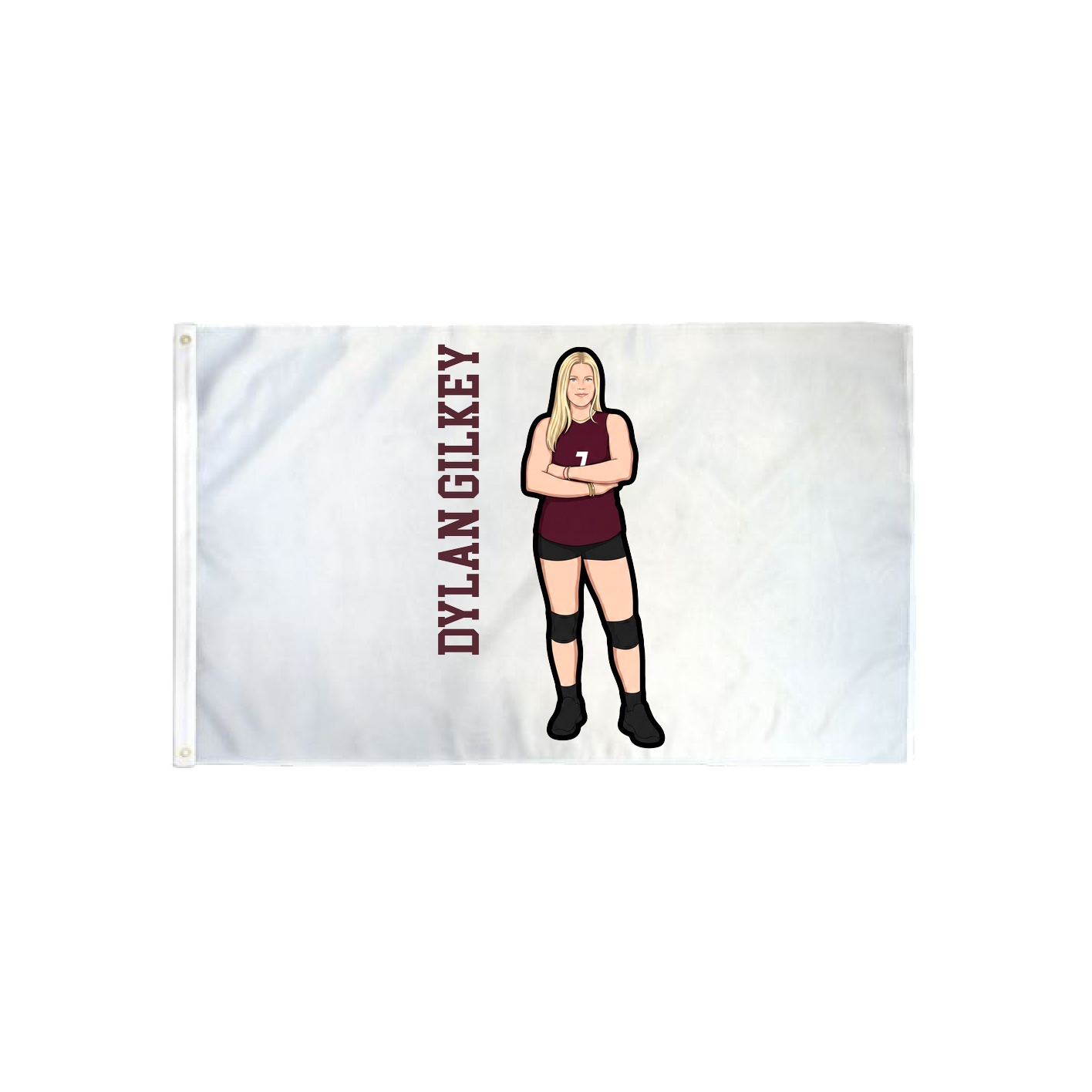 3x5 Flag — Name Vertical in Classic