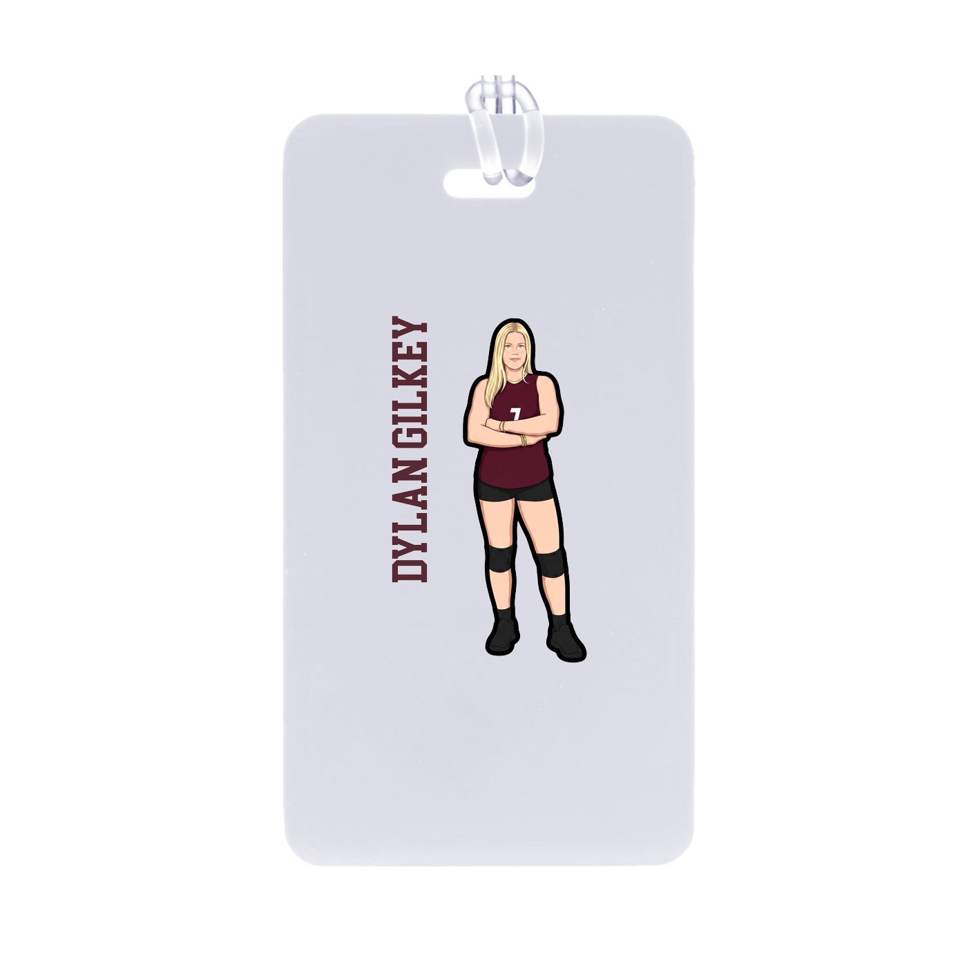 Bag Tag — Name Vertical in Classic