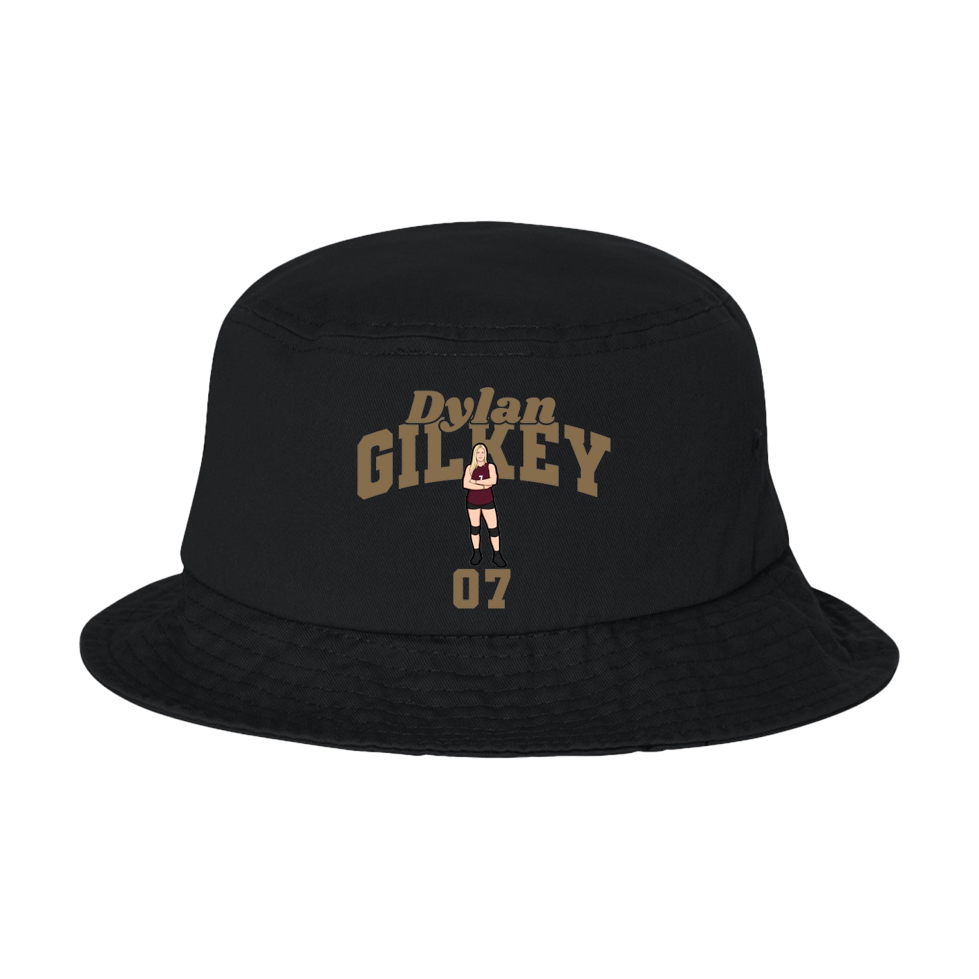 Bucket Cap — Signature Arch in Black