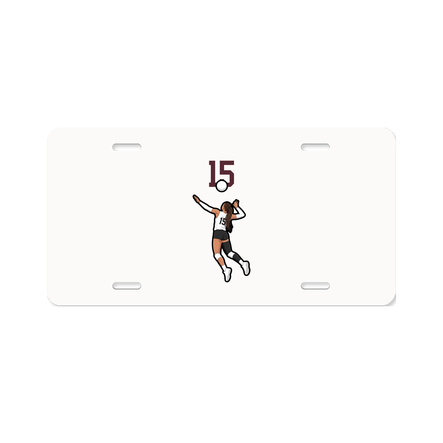 License Plate — Number Top in Classic