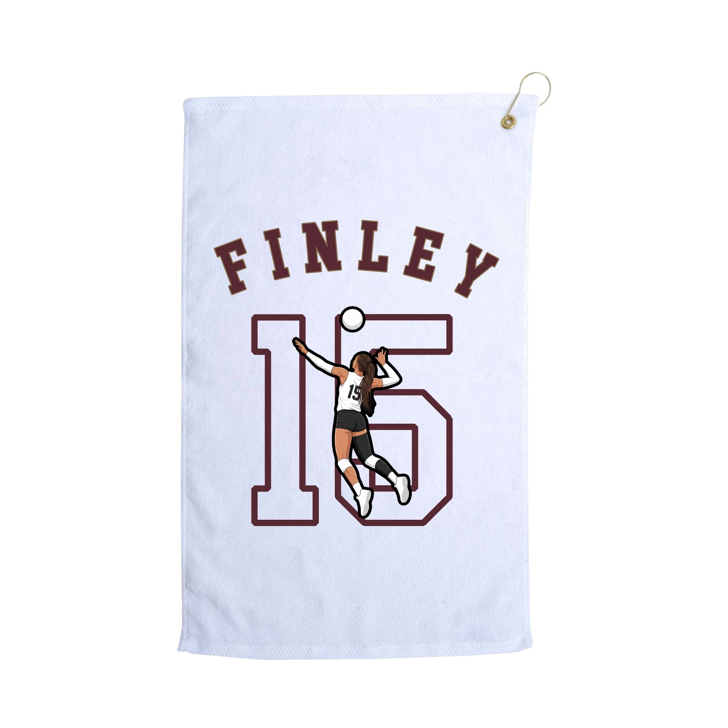 Golf Towel — Shirsey Arch in White