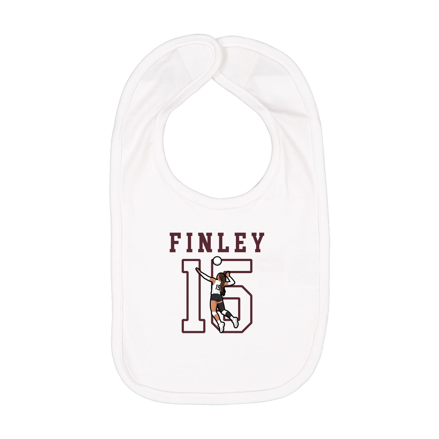 Infant Bib — Shirsey in White