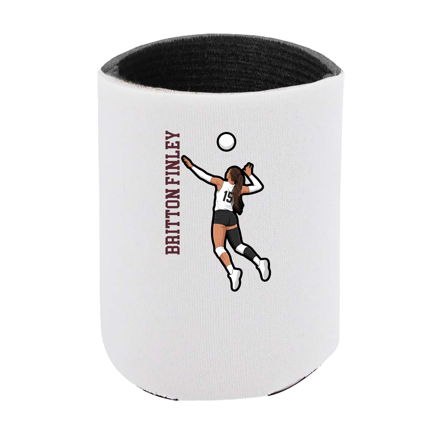 Can Holder — Name Vertical in White