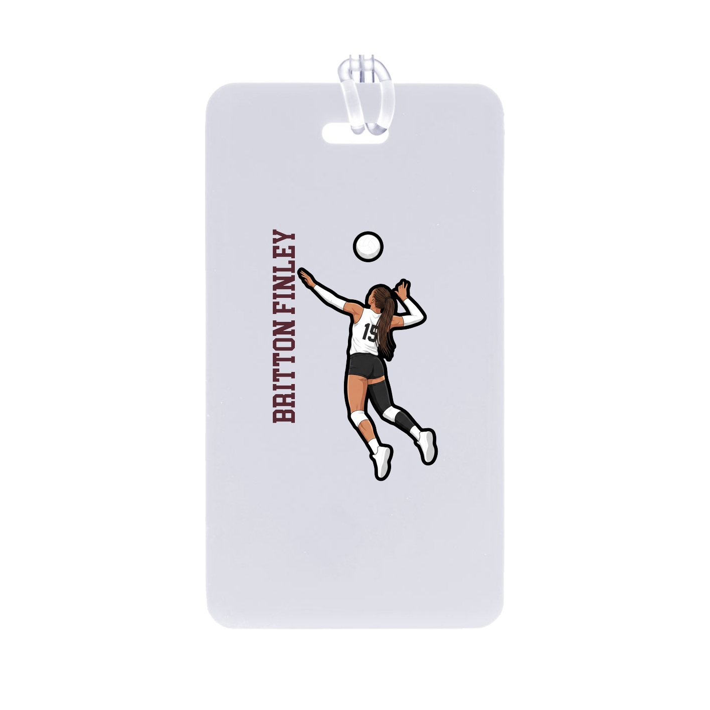 Bag Tag — Name Vertical in Classic