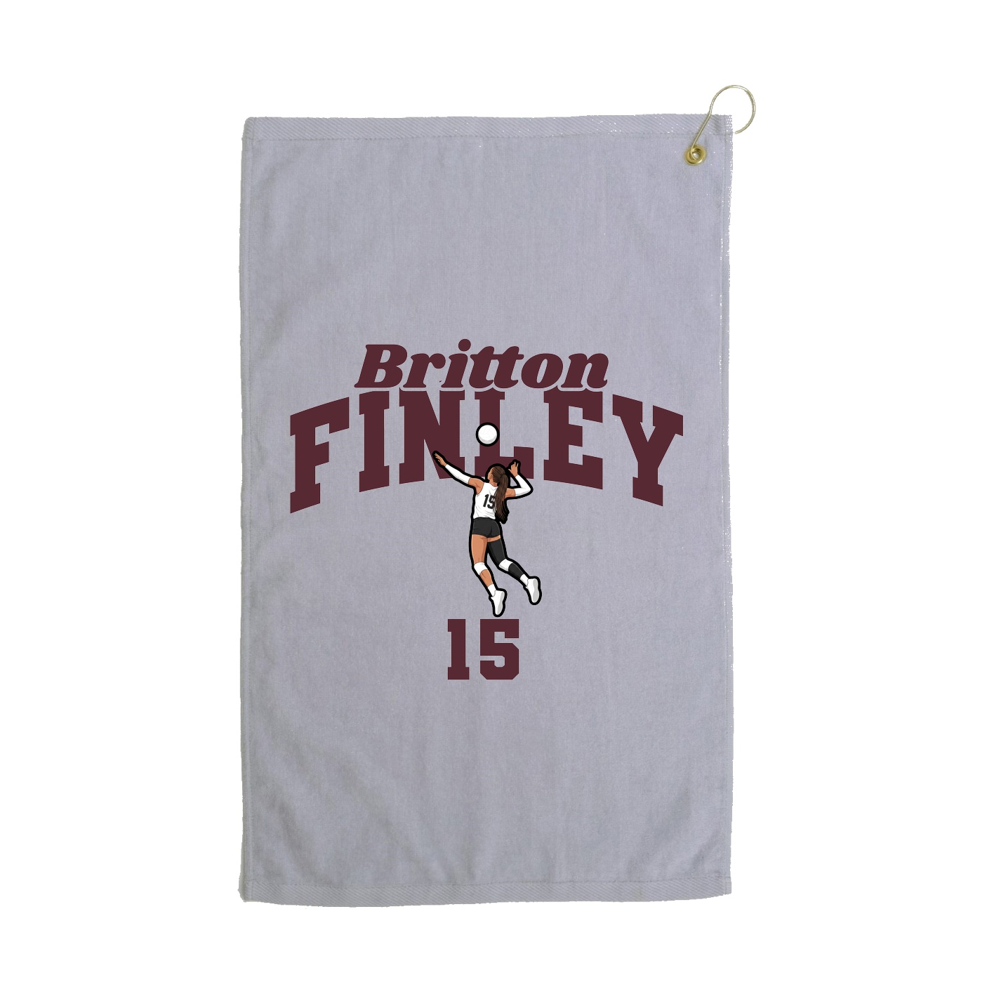 Golf Towel — Signature Arch in Grey