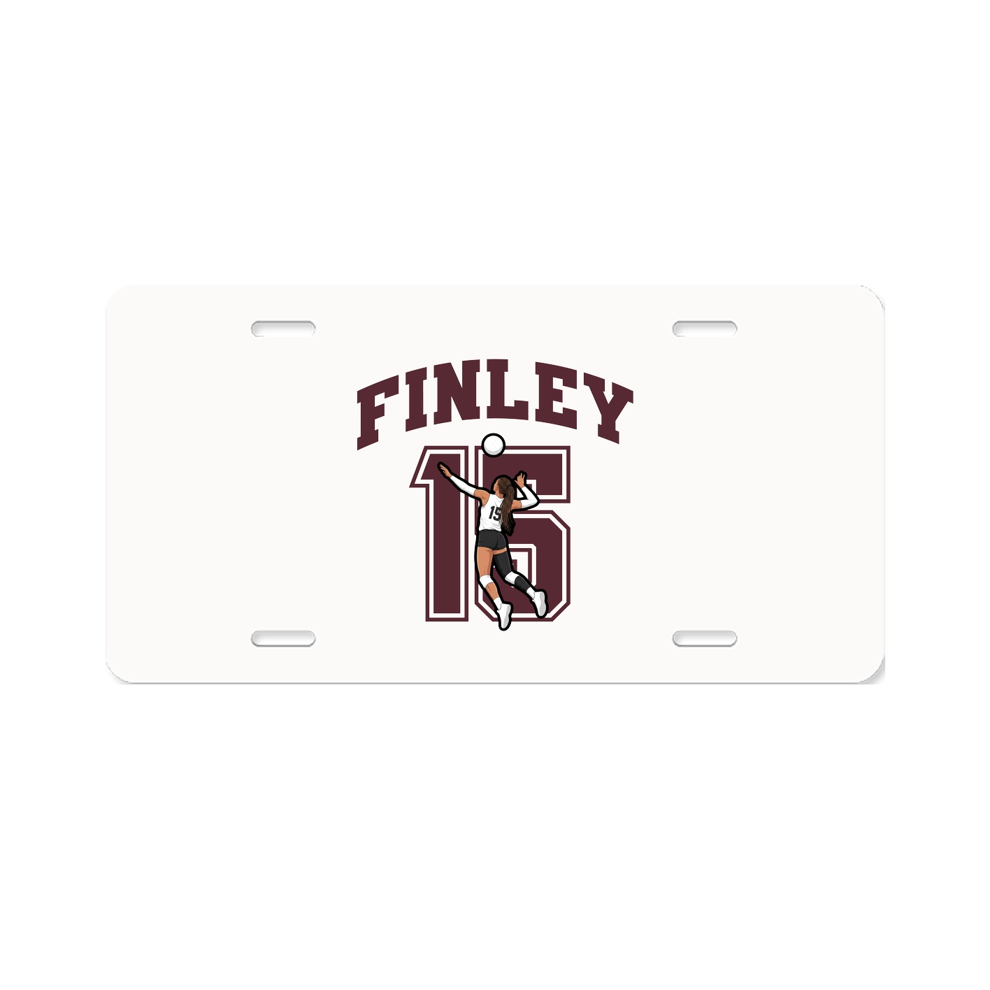 License Plate — Number in Classic