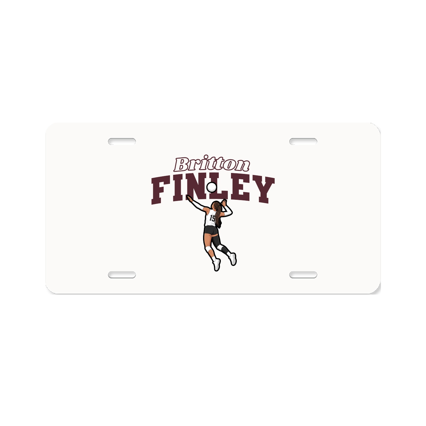 License Plate — Name Arch in Classic