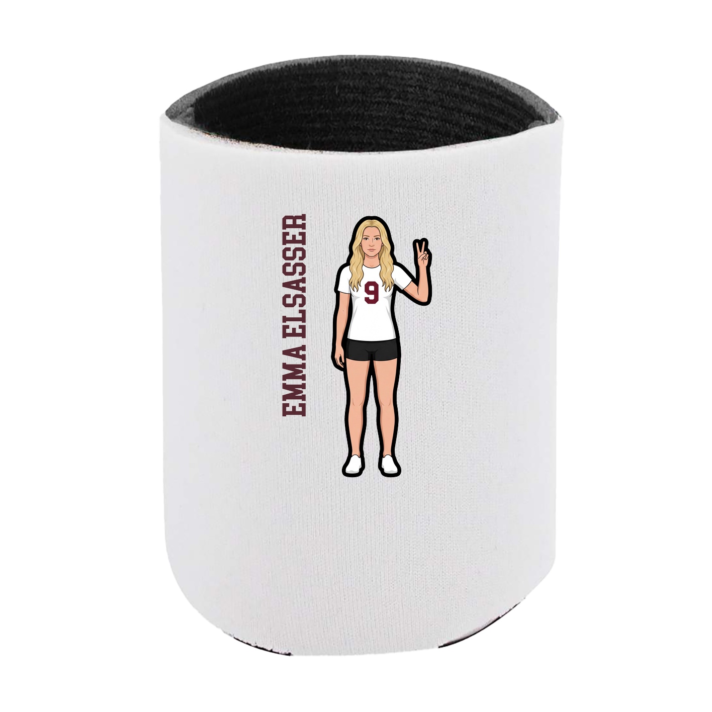 Can Holder — Name Vertical in White