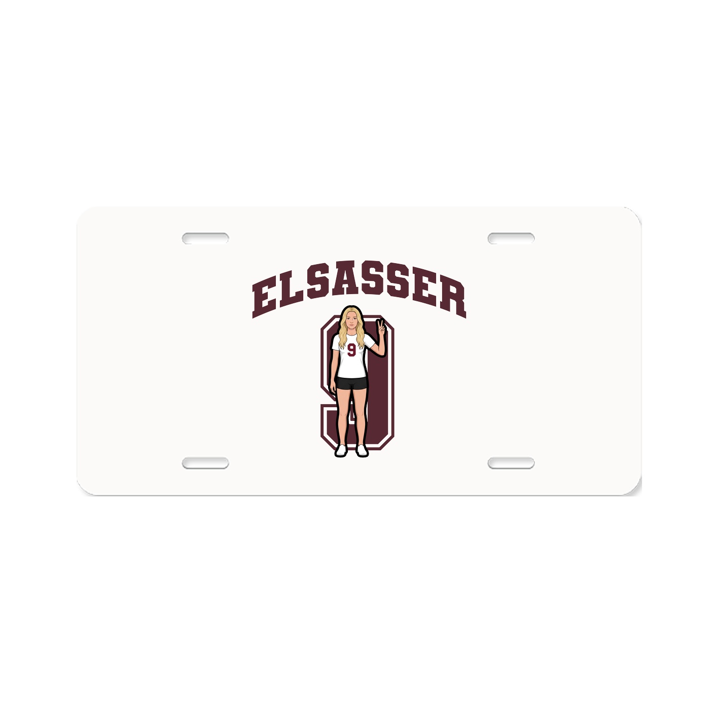 License Plate — Number in Classic