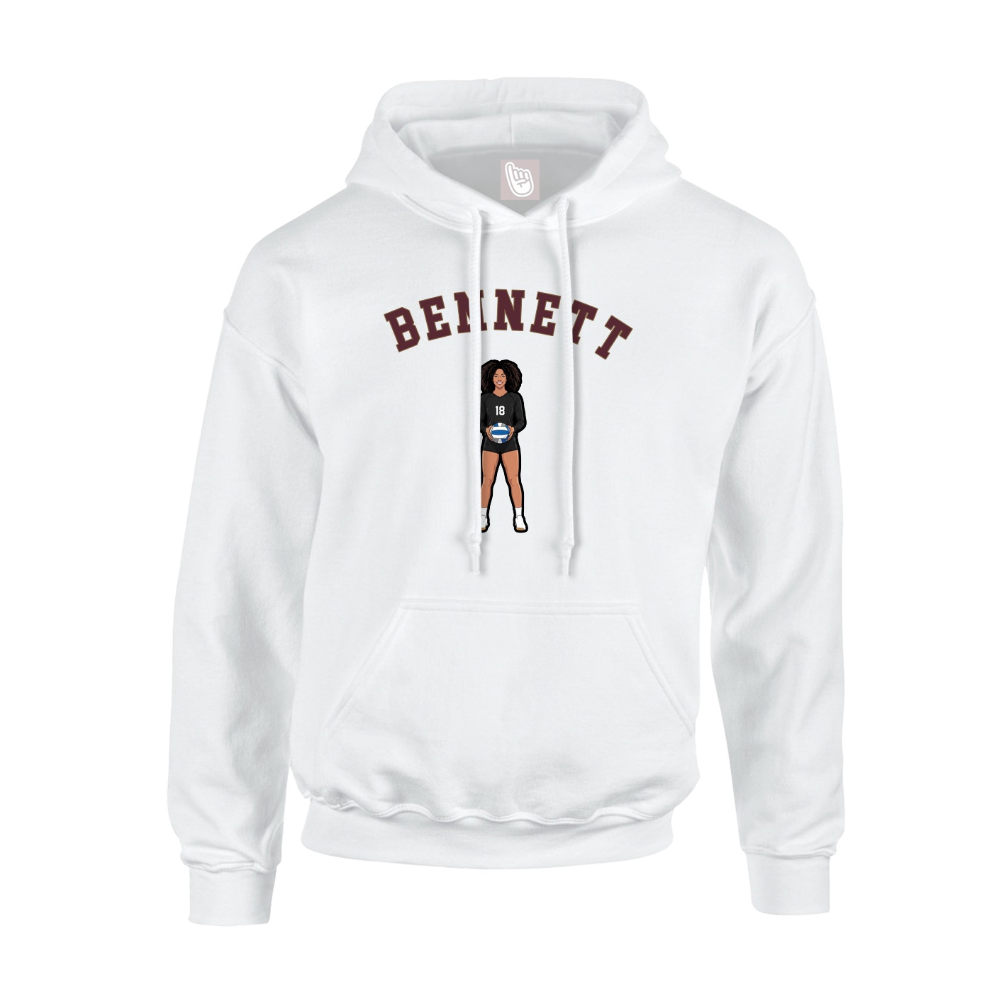Youth Hoodie — Shirsey Arch in White