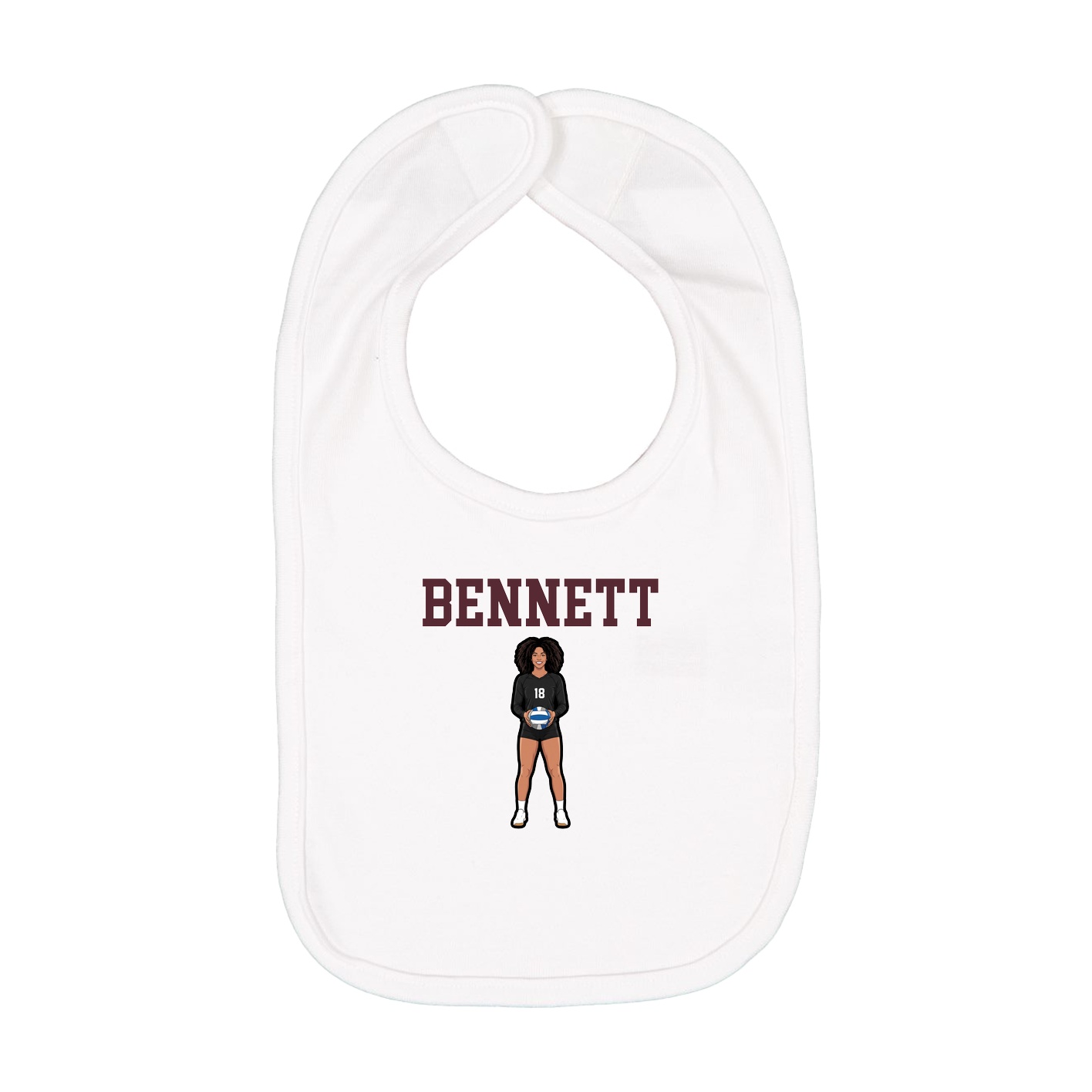 Infant Bib — Shirsey in White