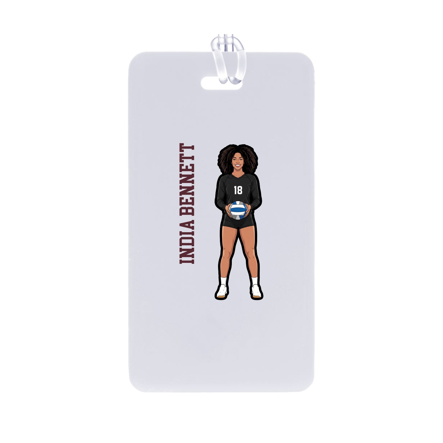 Bag Tag — Name Vertical in Classic