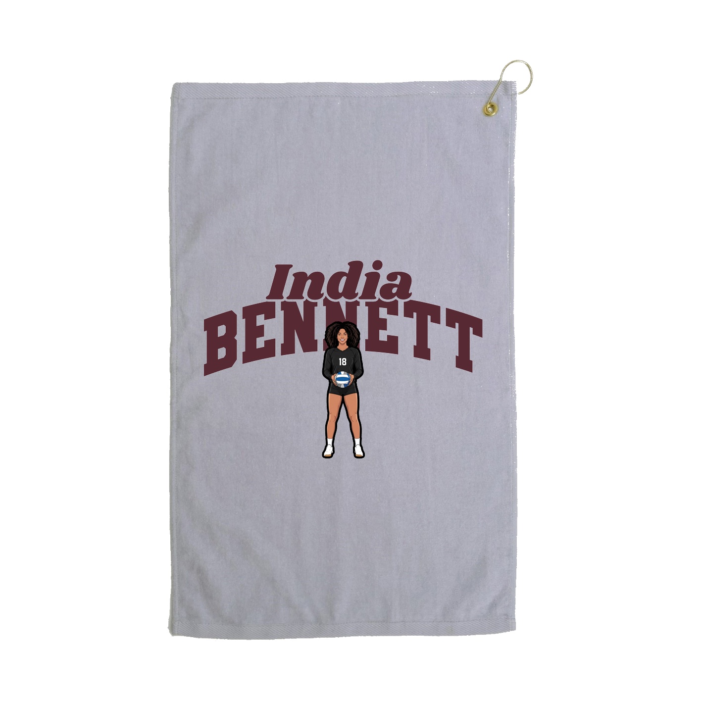Golf Towel — Signature Arch in Grey