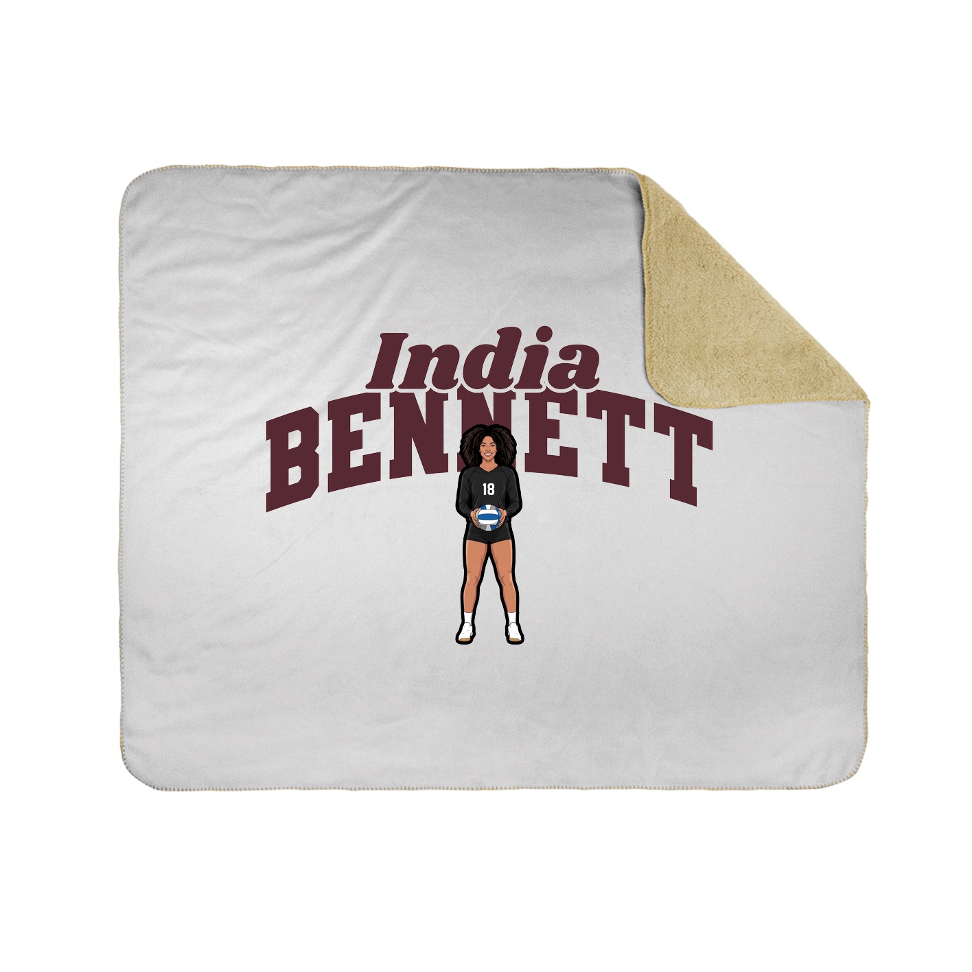 Throw Blanket — Signature Arch in White