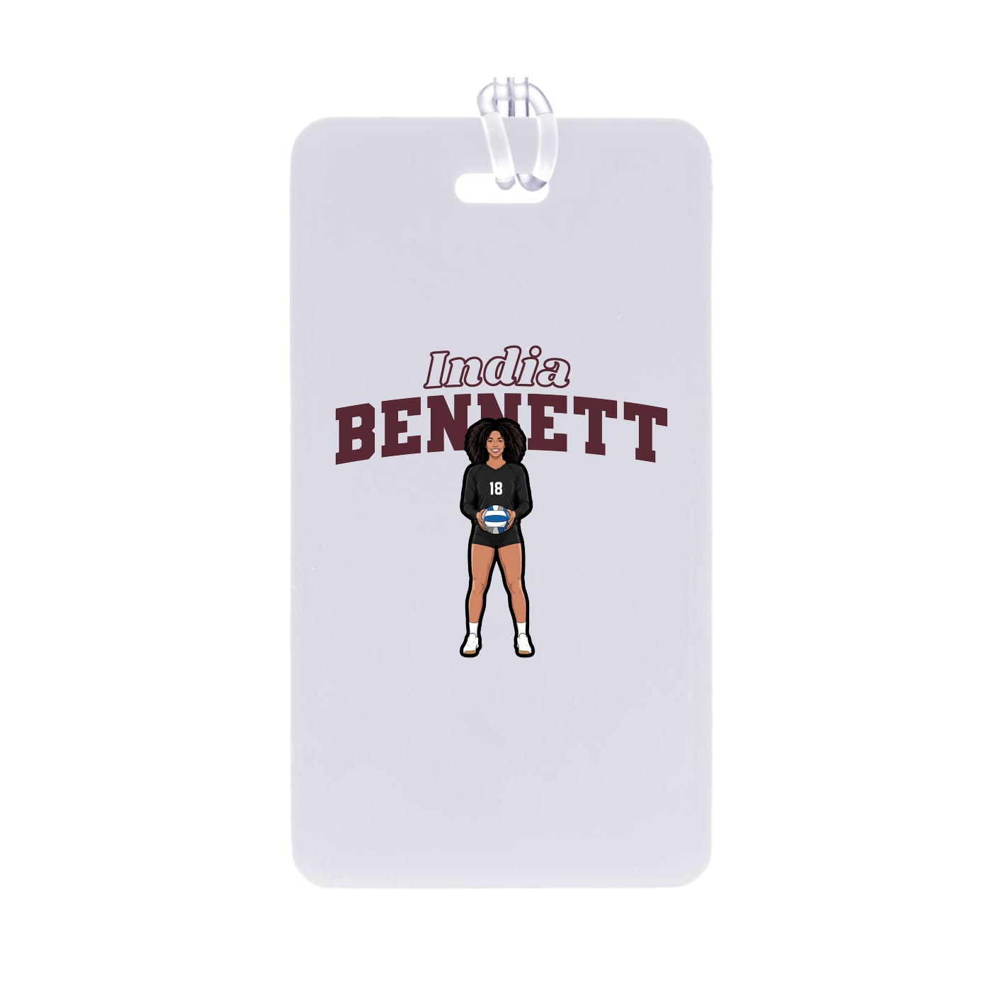 Bag Tag — Name Arch in Classic