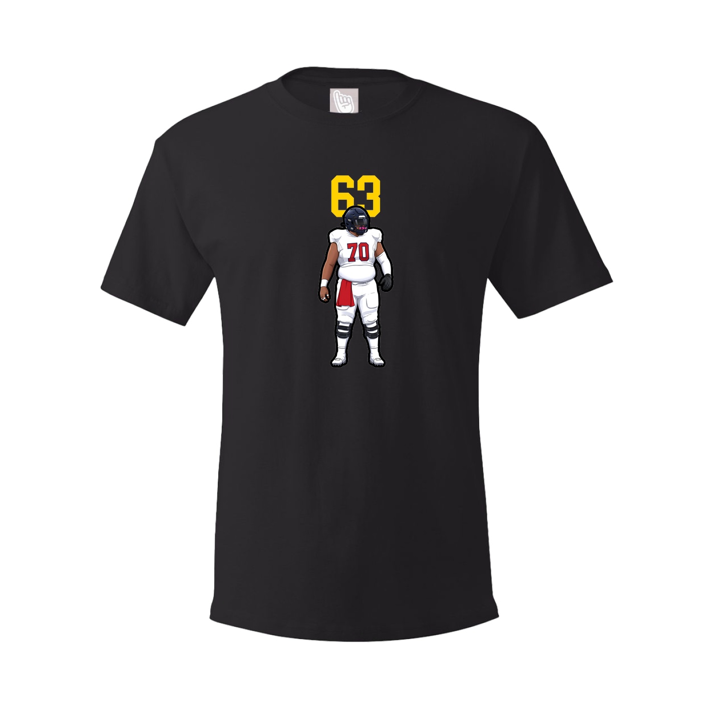 Youth Tee — Number Top in Black