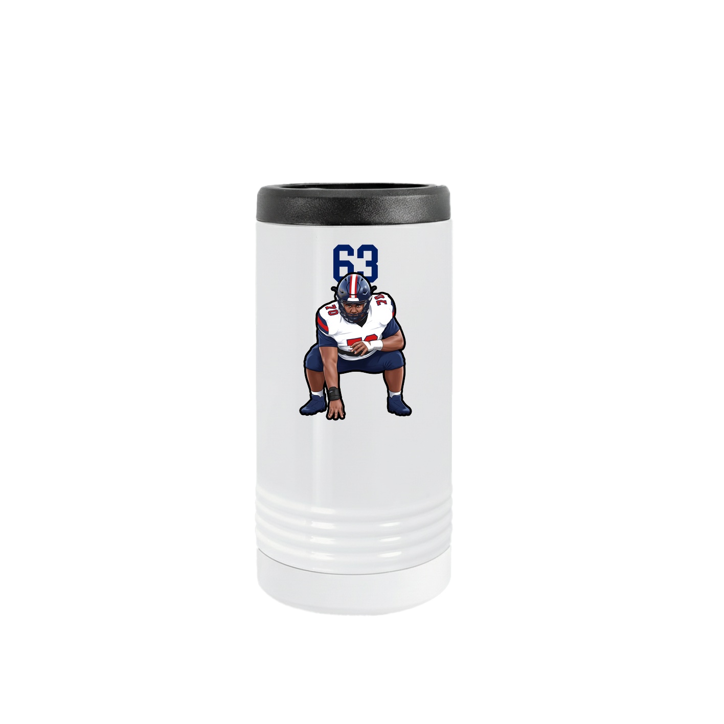 Slim Beverage Holder — Number Top in White