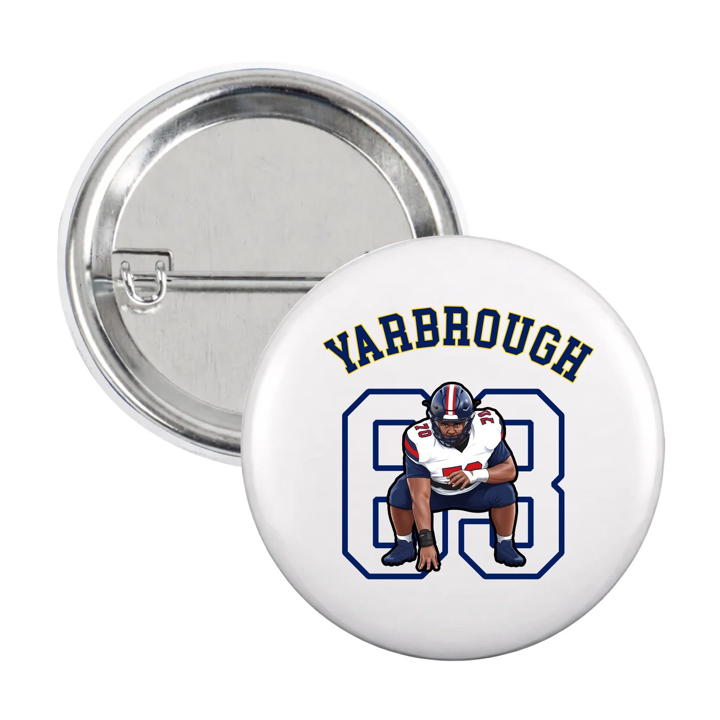 Game Day Button — Shirsey Arch in White