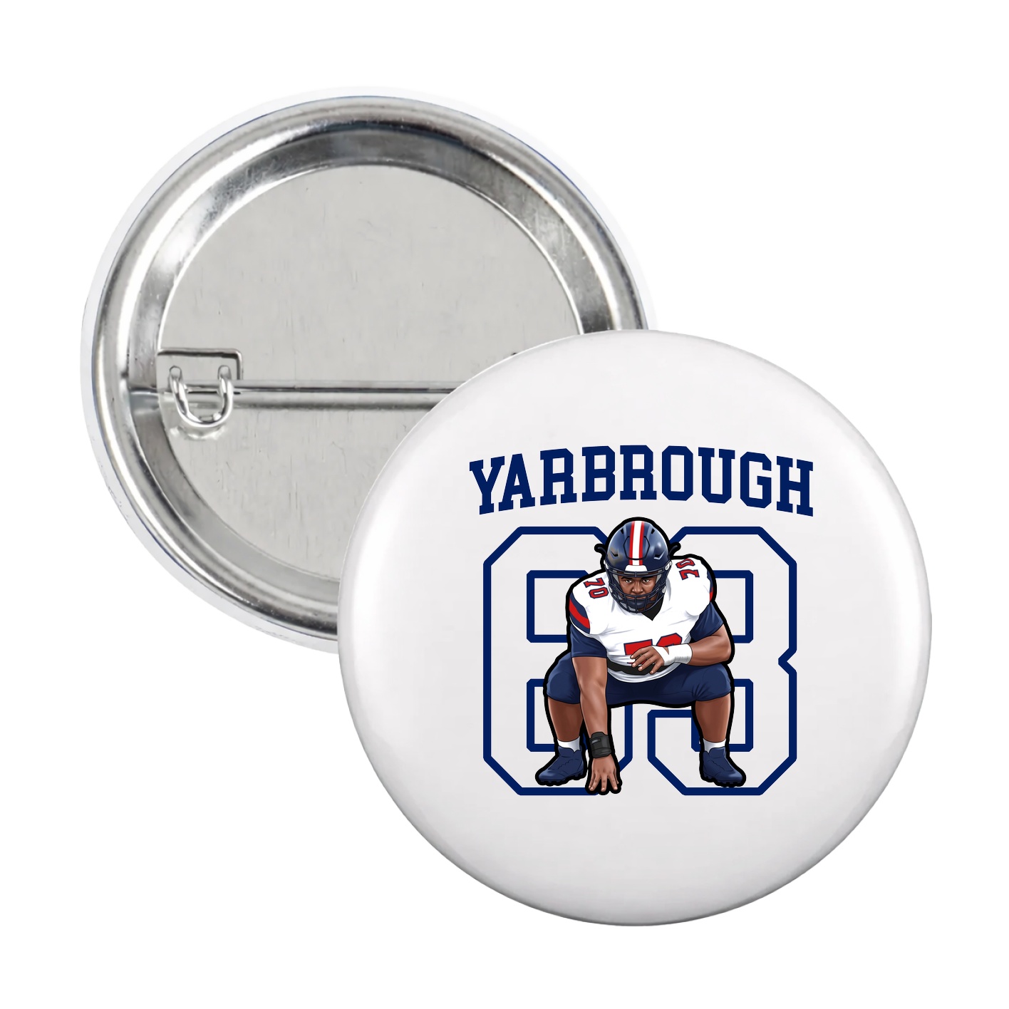 Game Day Button — Shirsey in White