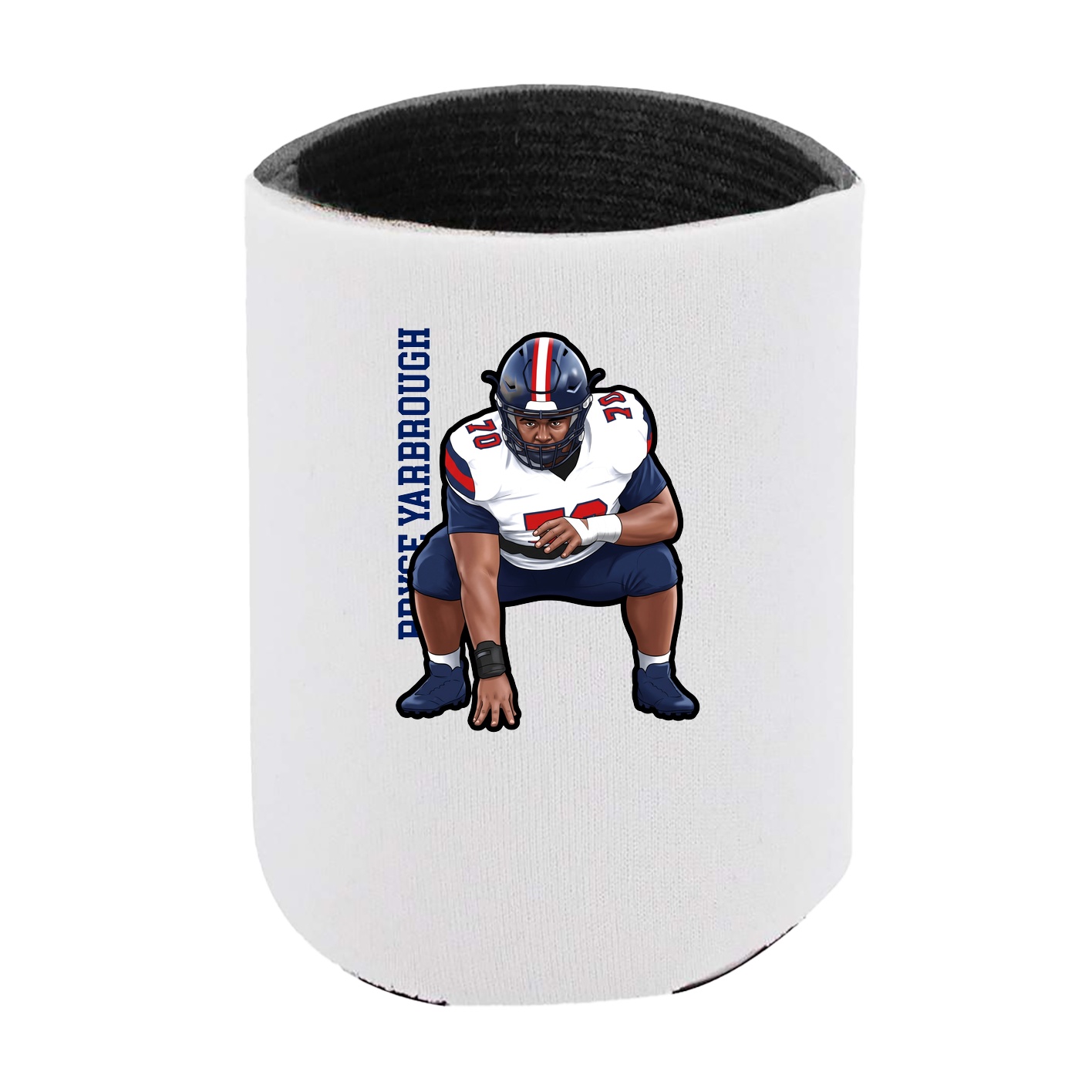 Can Holder — Name Vertical in White