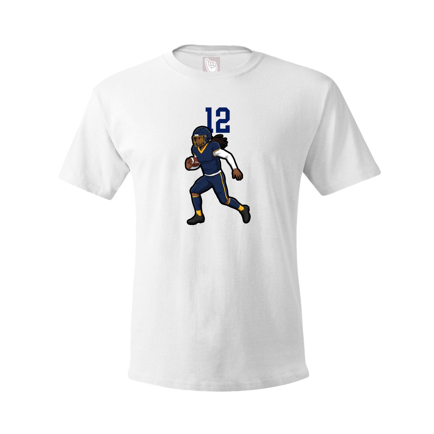 Youth Tee — Number Top in White