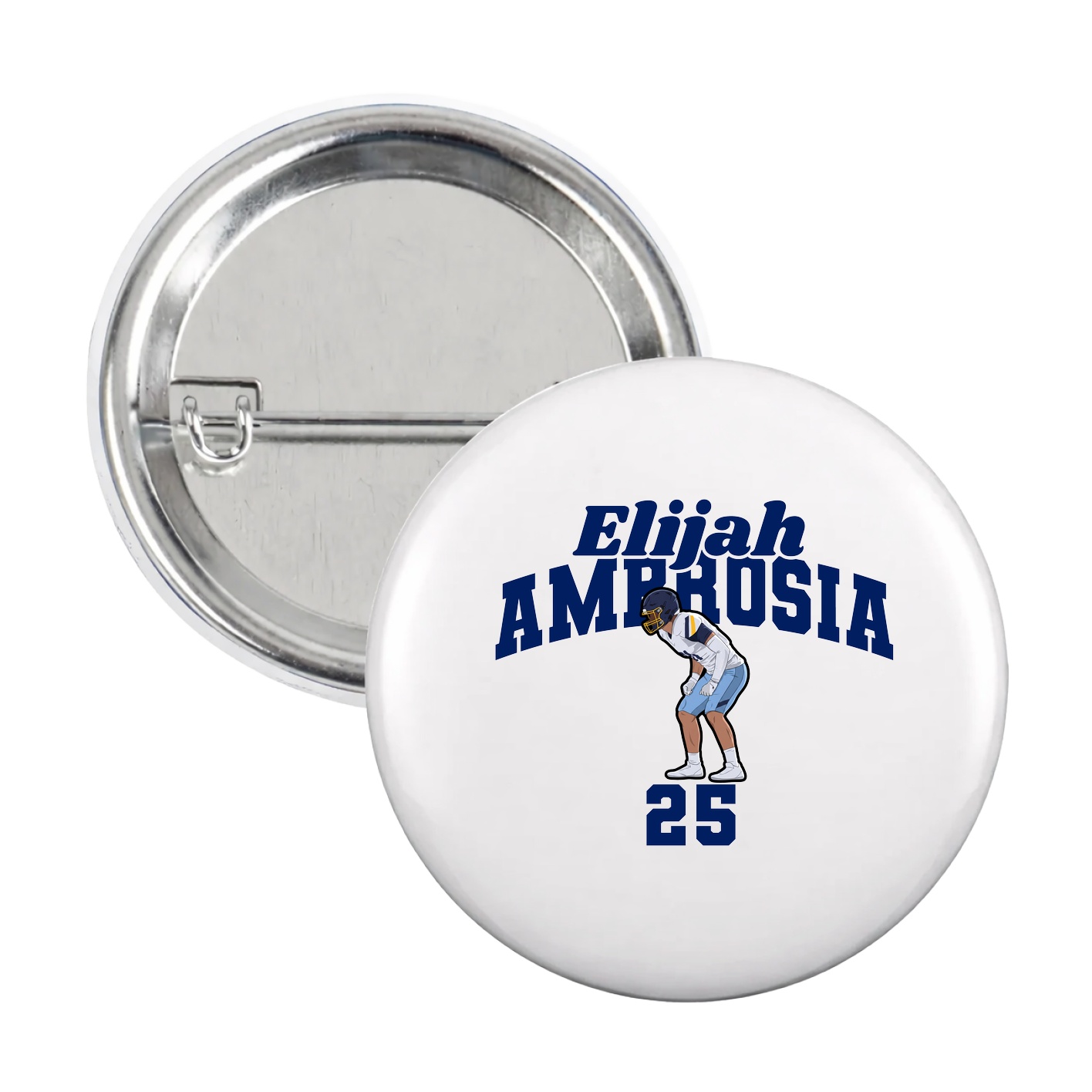 Game Day Button — Signature Arch in White