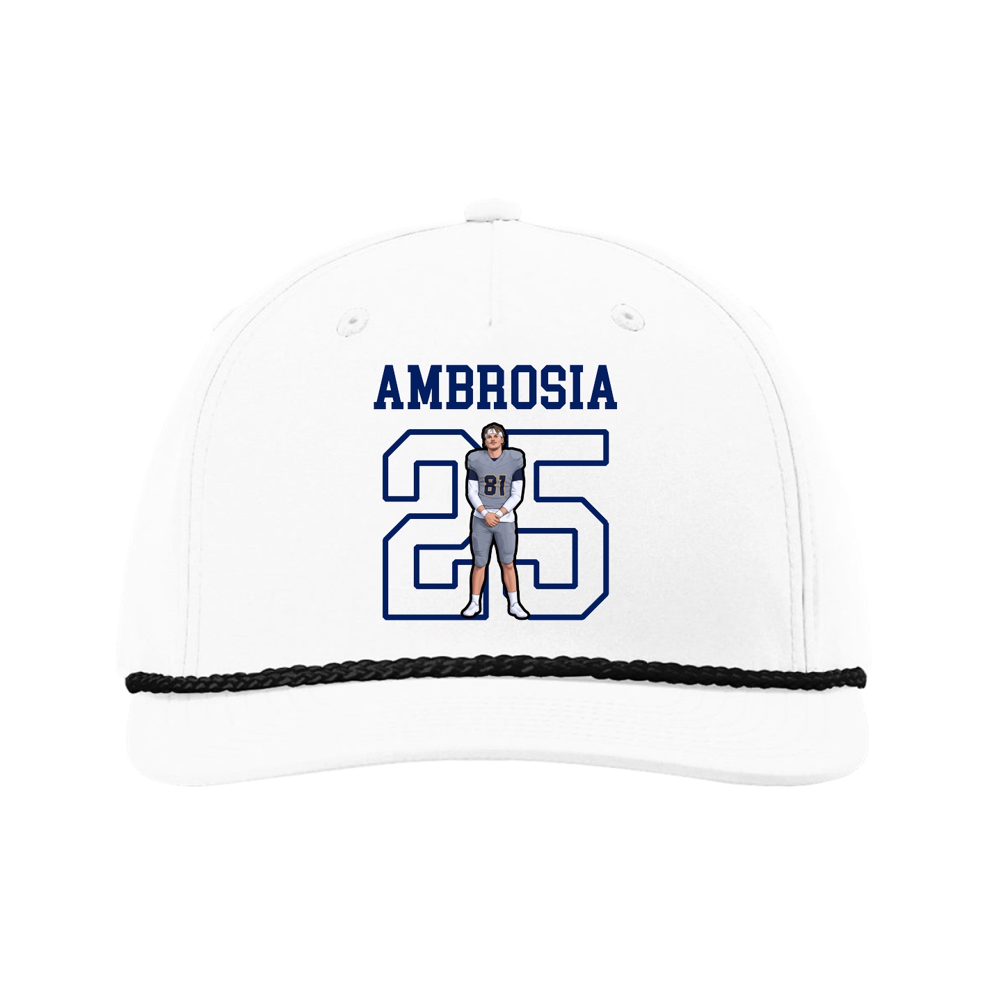 Five-Panel Classic Rope Cap — Shirsey in White