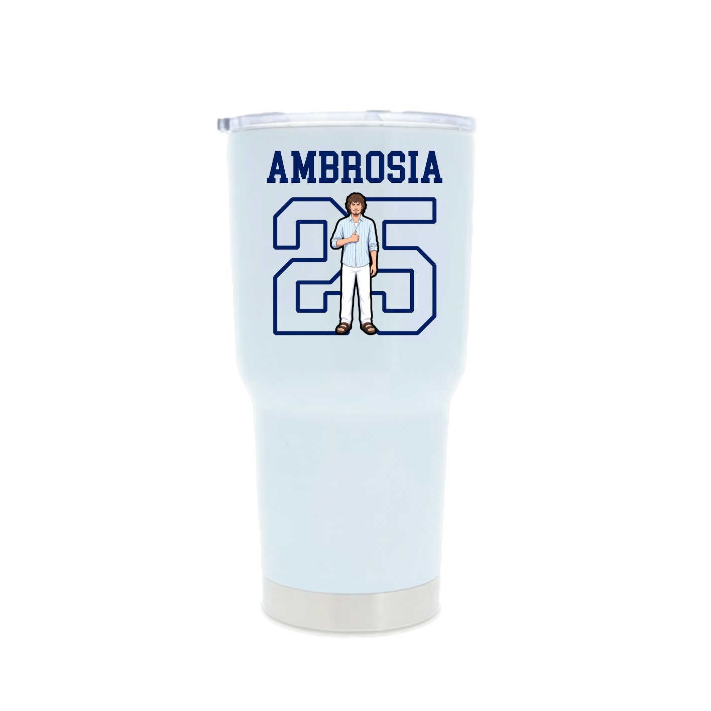 30oz Stainless Steel Tumbler — Shirsey in White