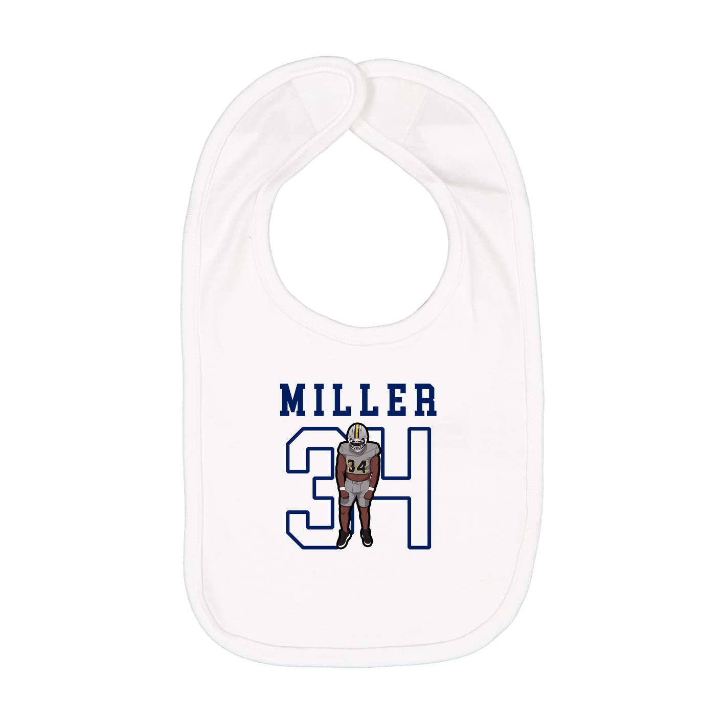 Infant Bib — Shirsey in White