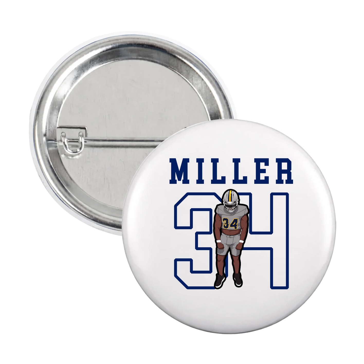 Game Day Button — Shirsey in White