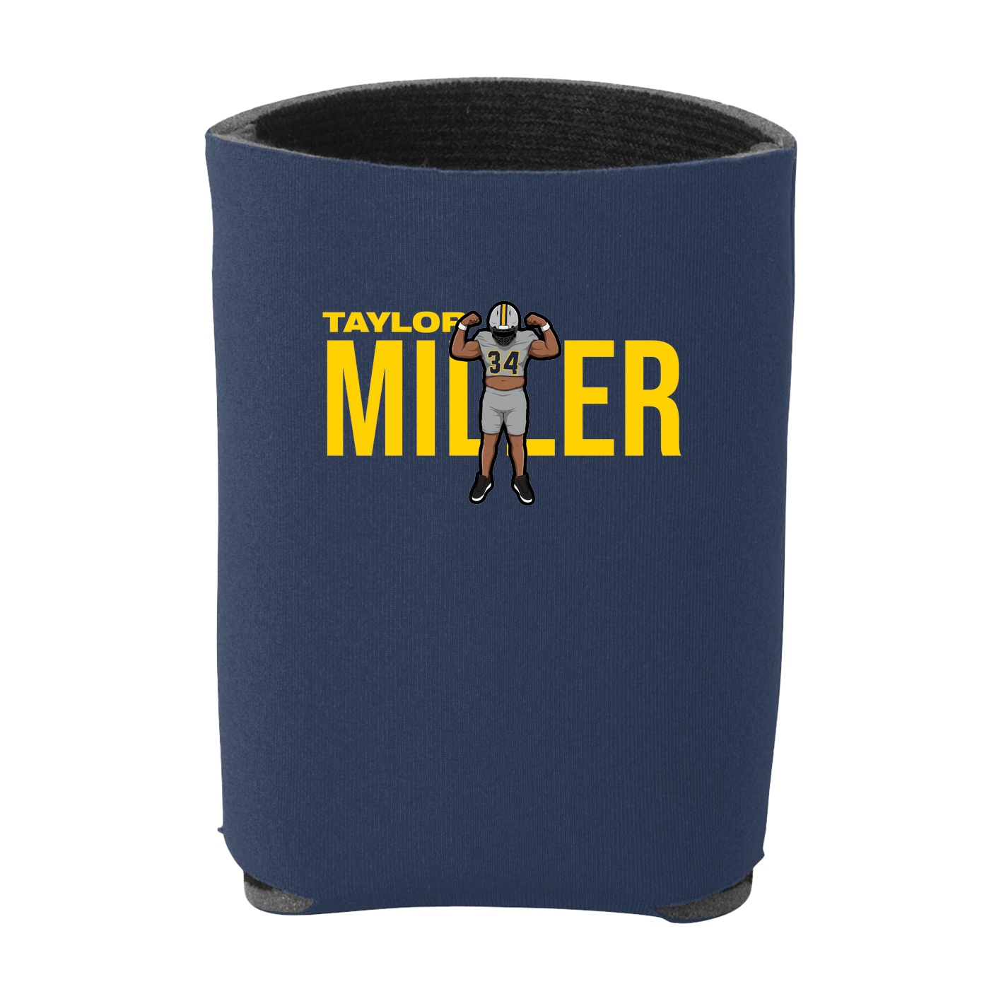 Can Holder — Player Name in Navy