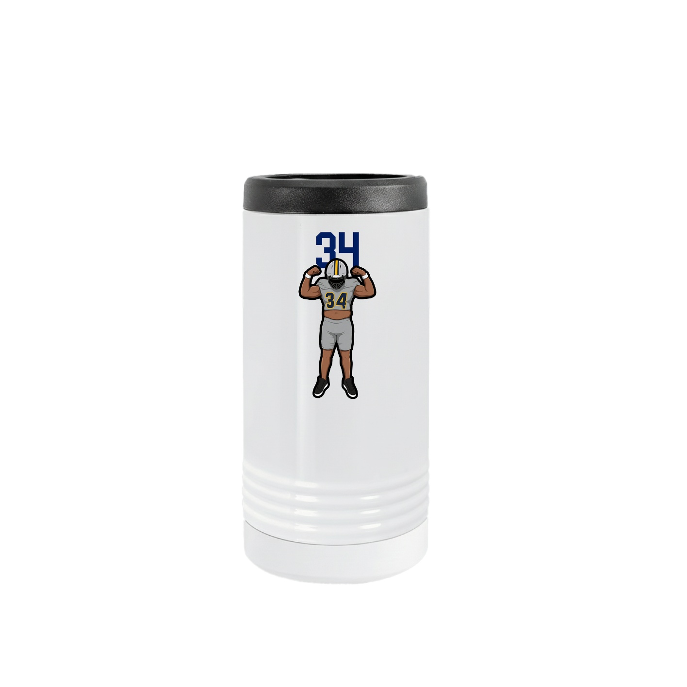 Slim Beverage Holder — Number Top in White