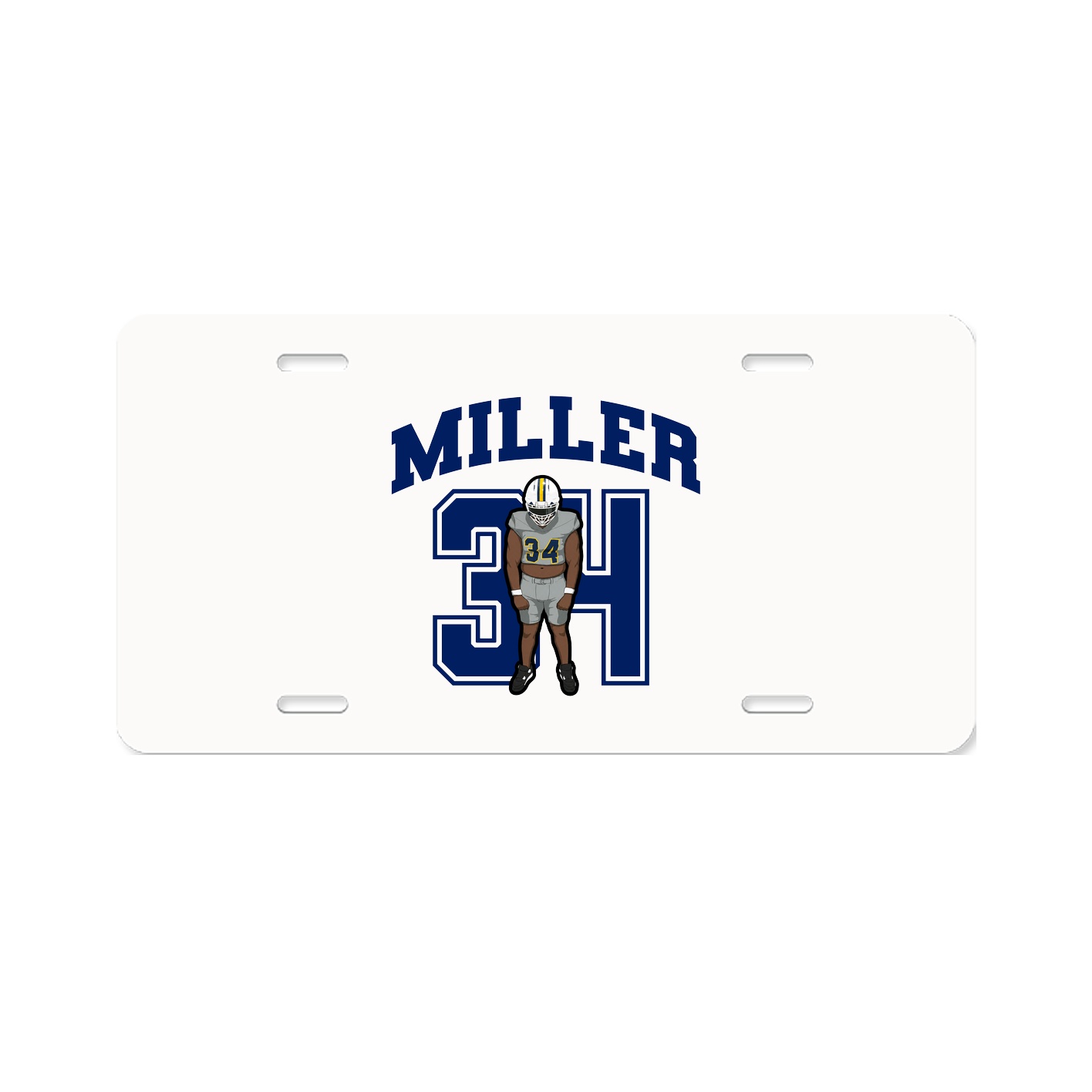 License Plate — Number in Classic