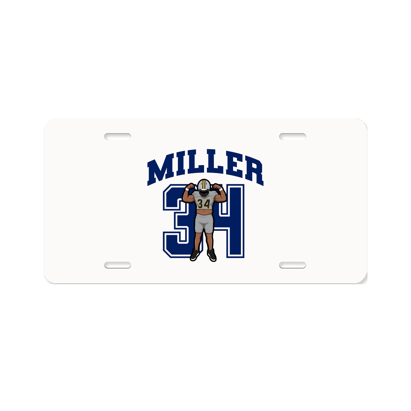 License Plate — Number in Classic