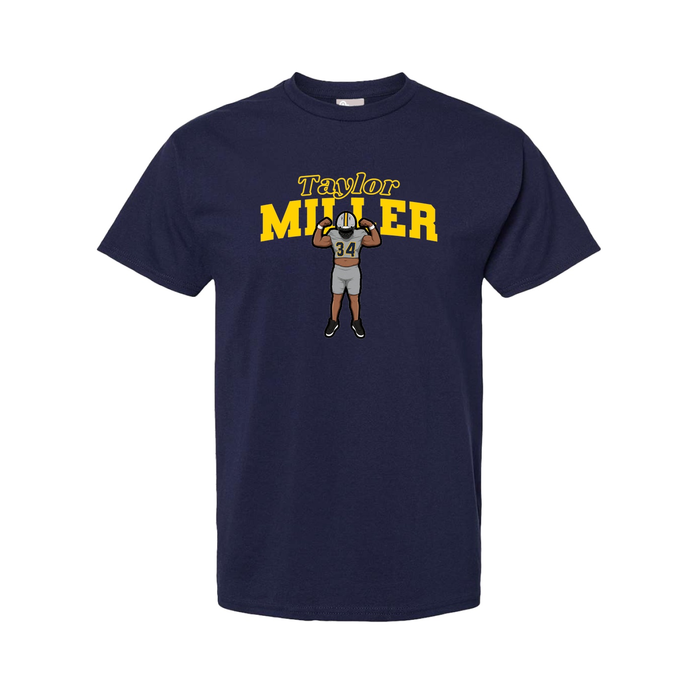 Youth Tee — Name Arch in Navy