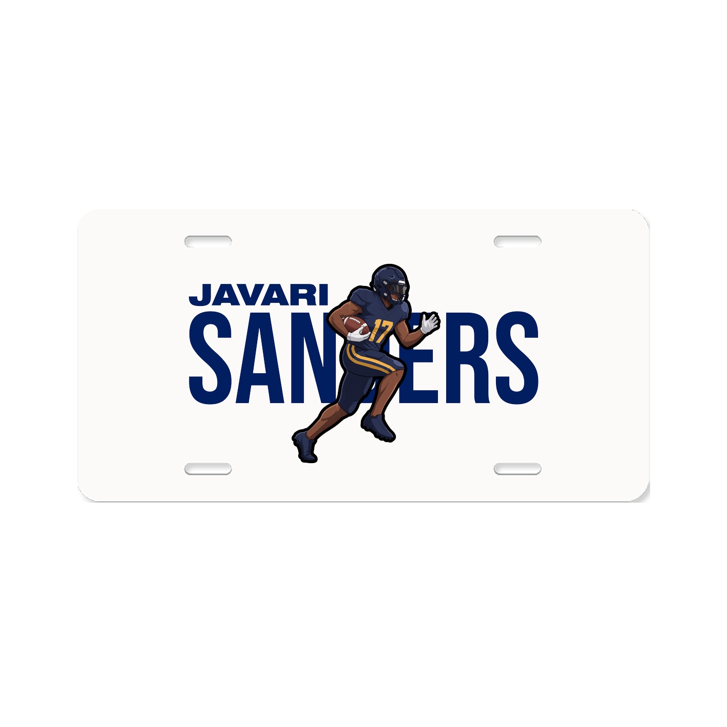 License Plate — Player Name in Classic