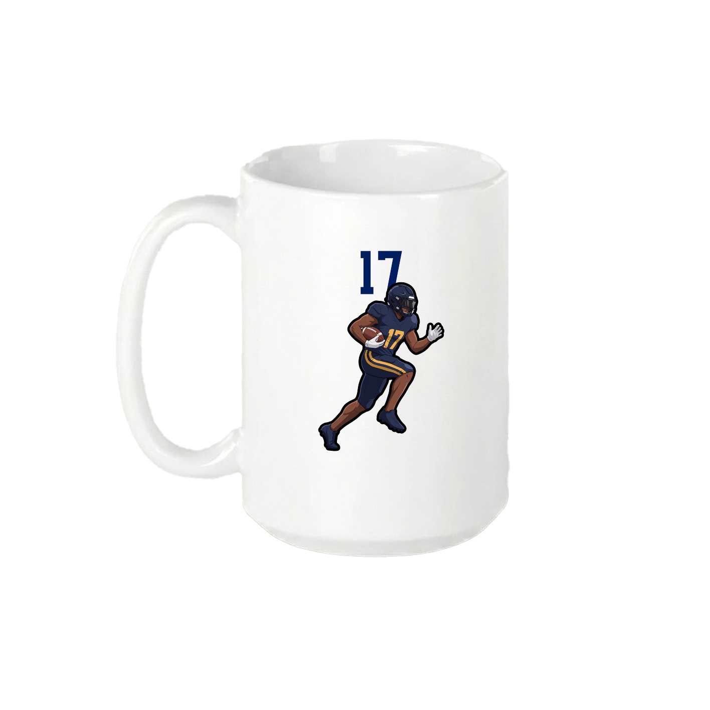 15oz Coffee Mug — Number Top in White