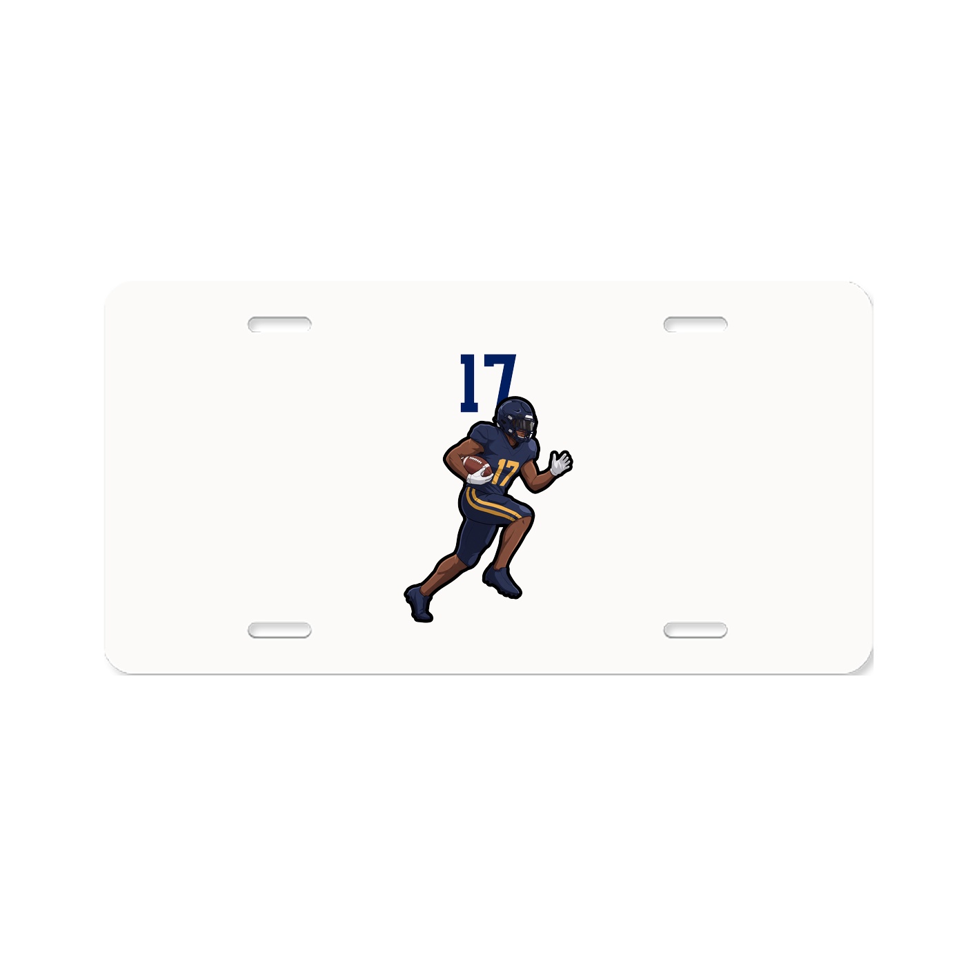 License Plate — Number Top in Classic