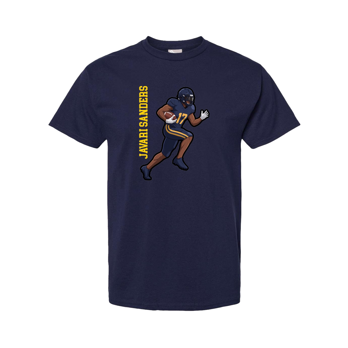 Tee — Name Vertical in Navy