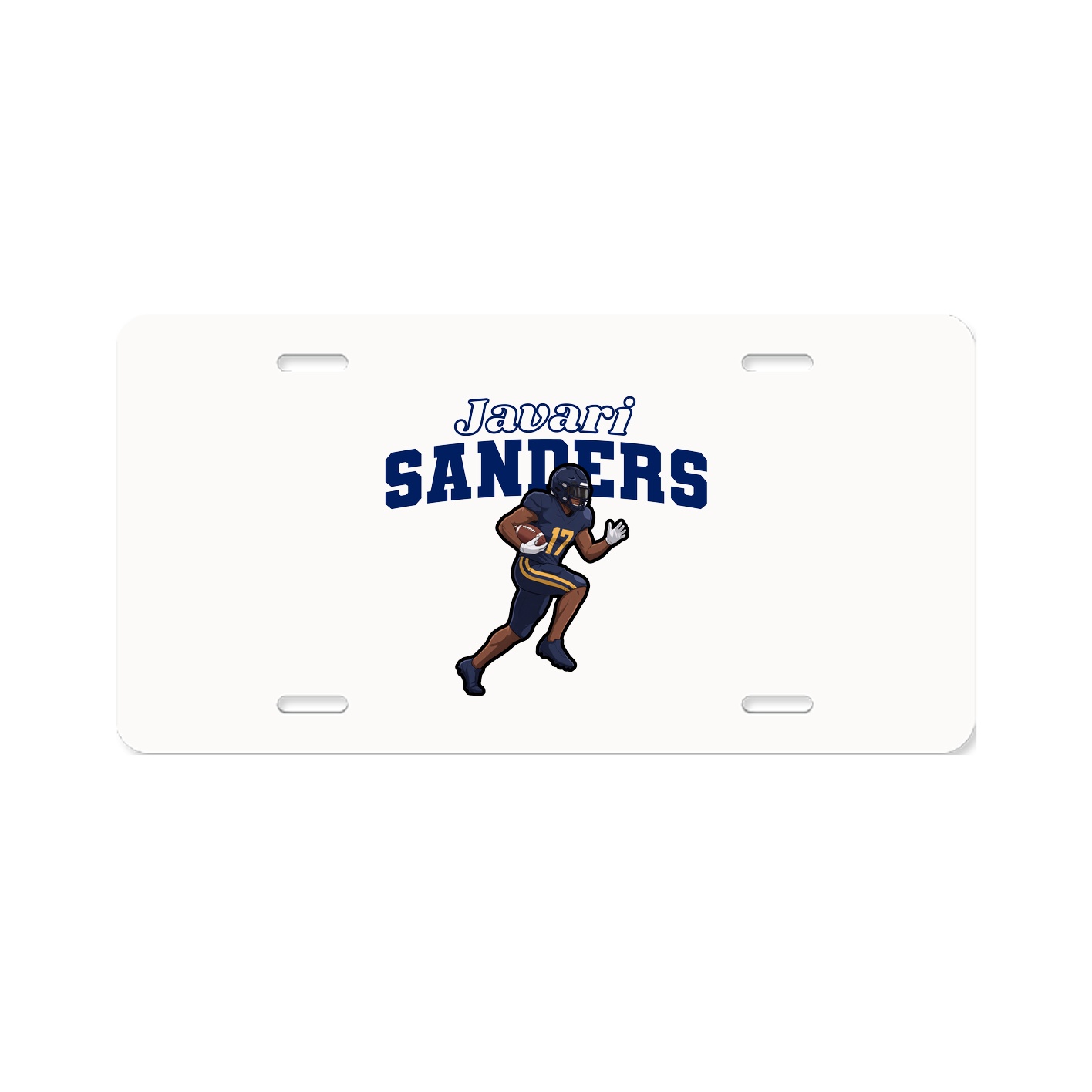 License Plate — Name Arch in Classic