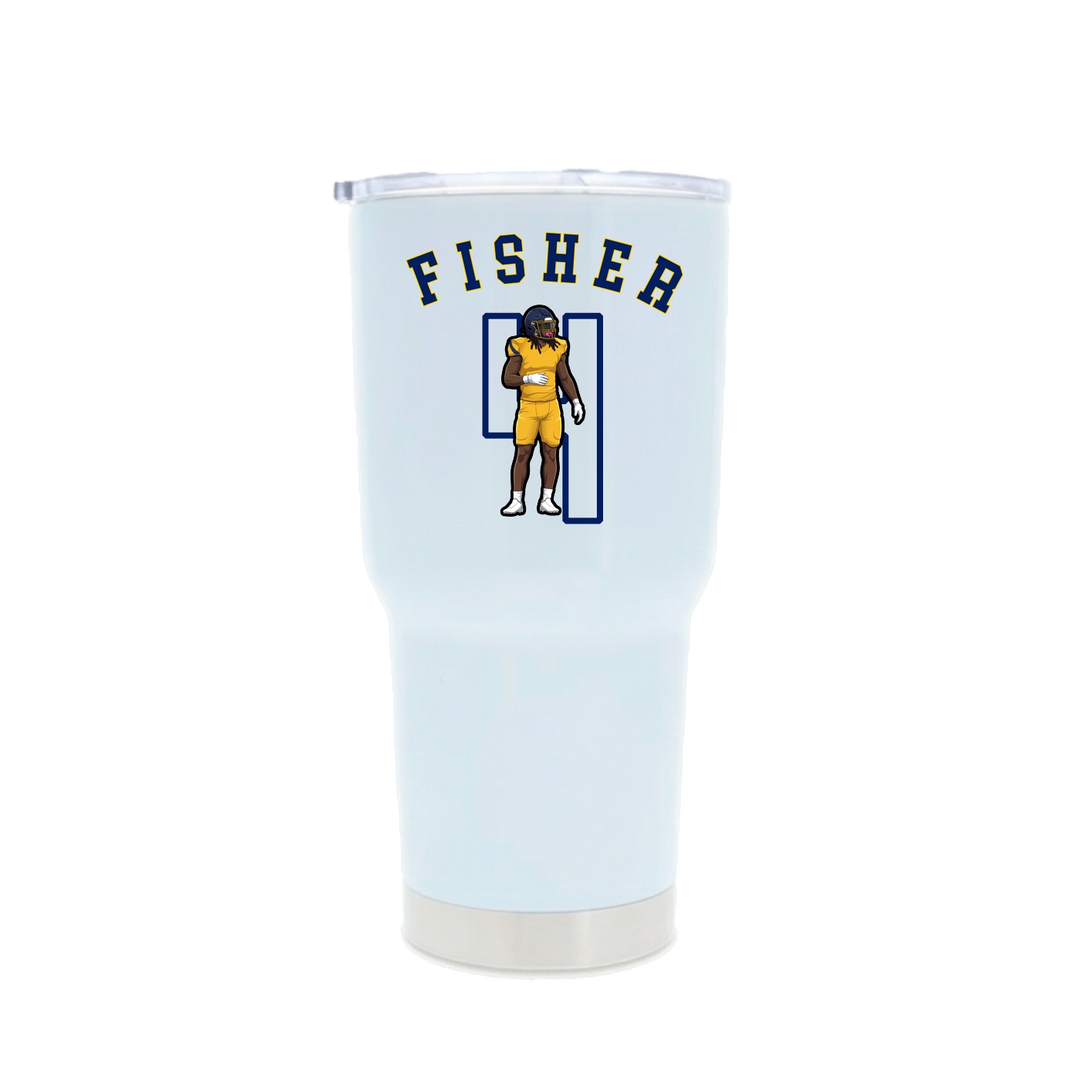 30oz Stainless Steel Tumbler — Shirsey Arch in White