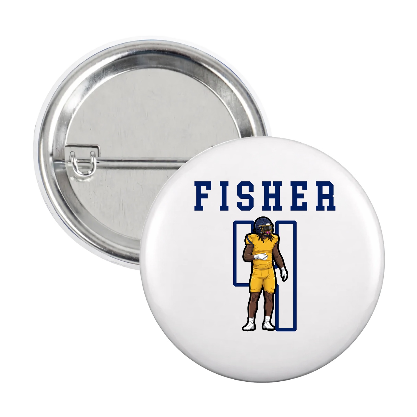 Game Day Button — Shirsey in White