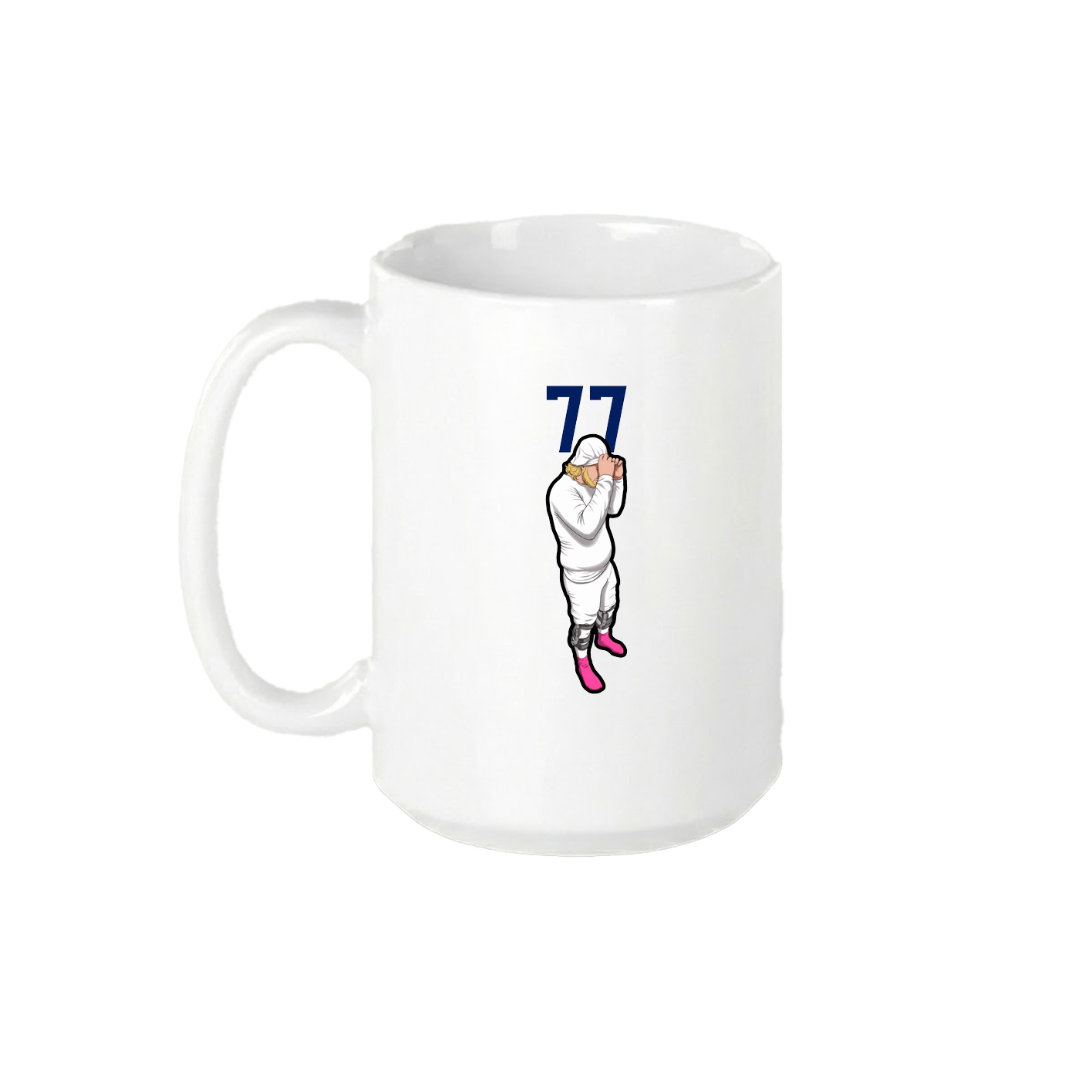 15oz Coffee Mug — Number Top in White