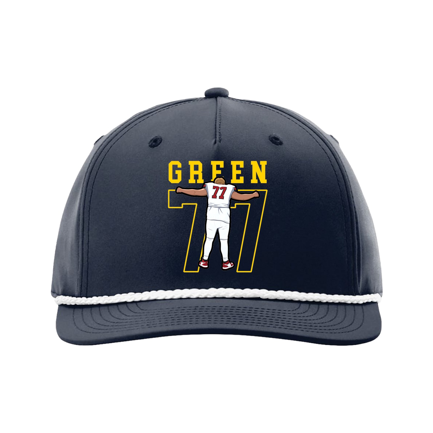 Five-Panel Classic Rope Cap — Shirsey in Navy