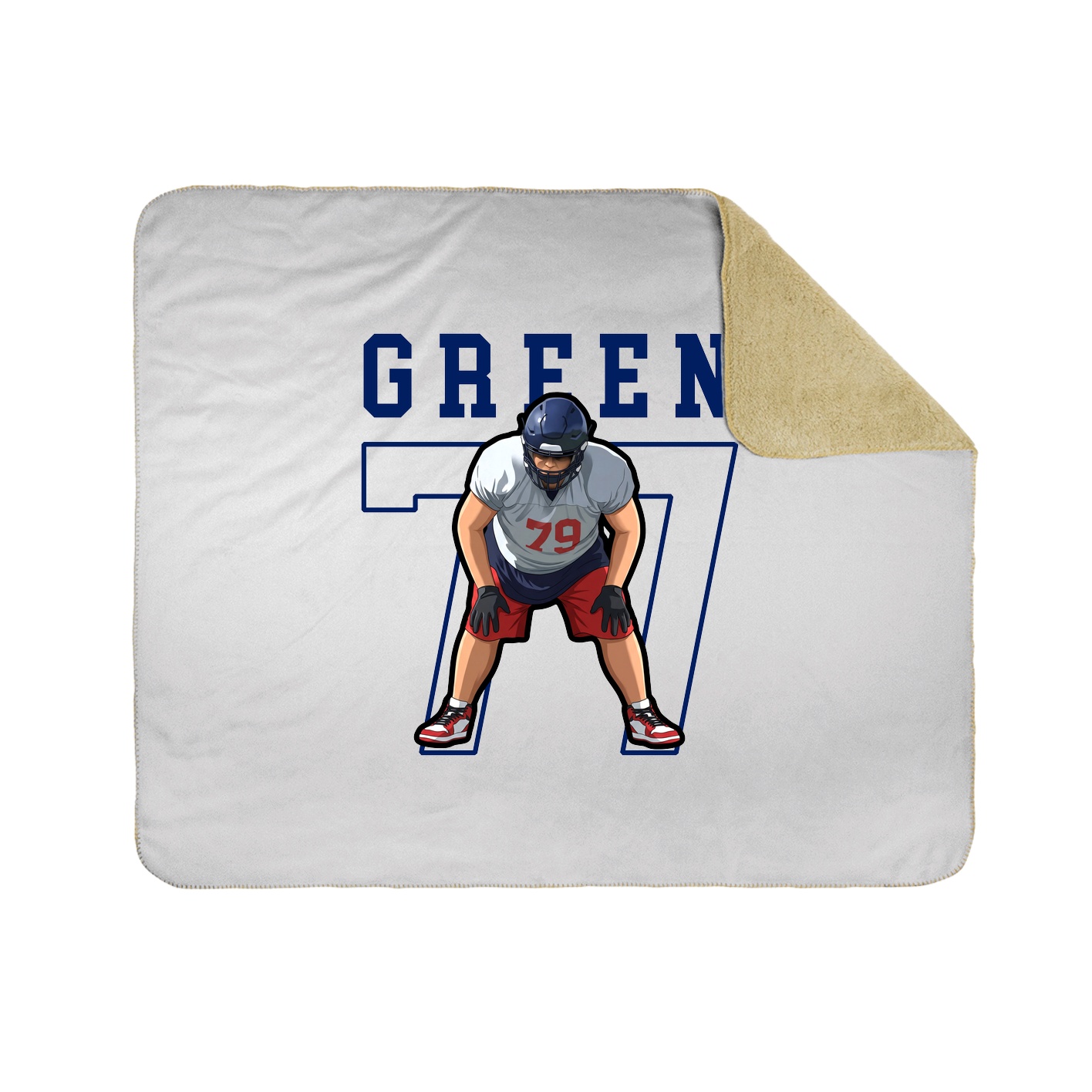 50x60 Sherpa Lined Throw Blanket