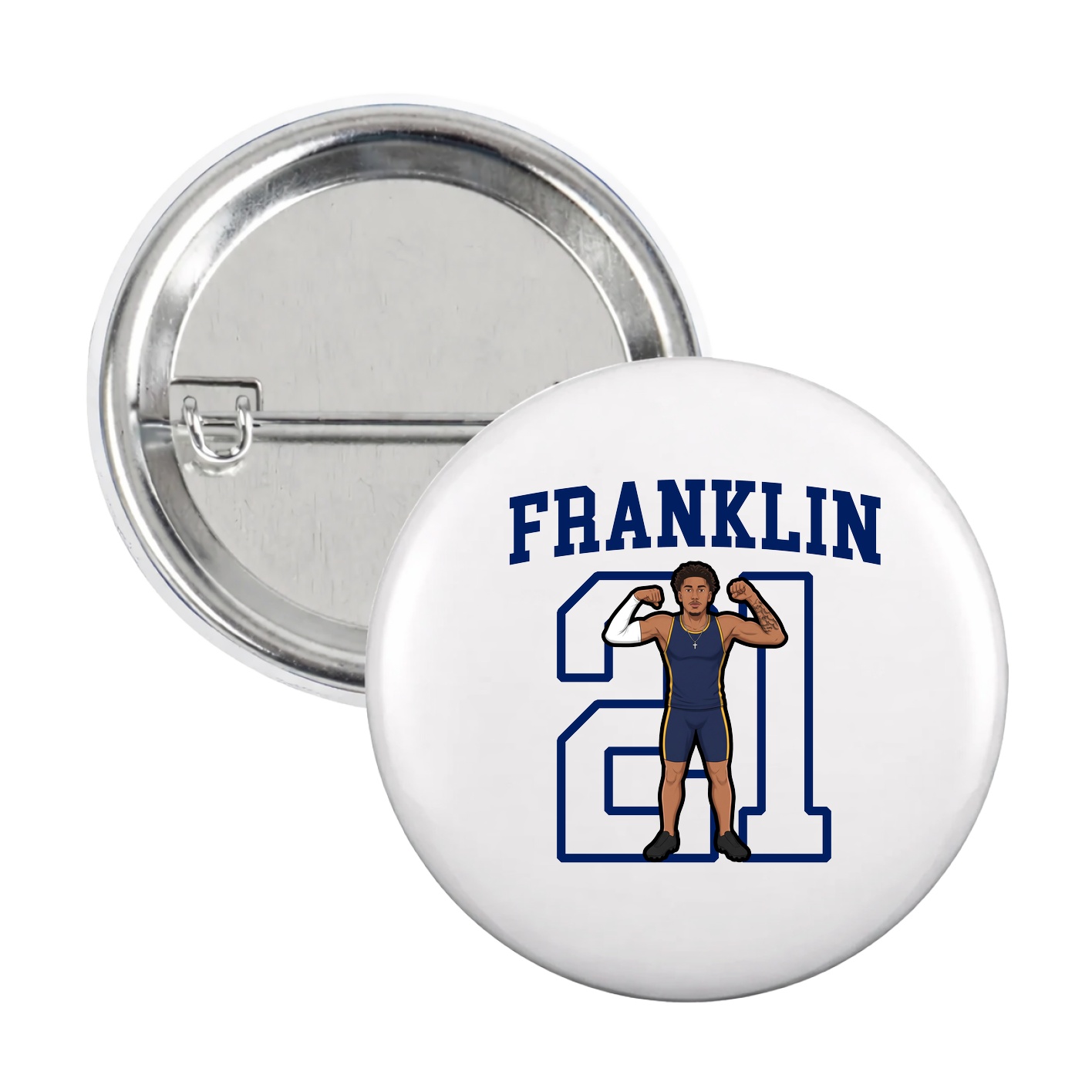 Game Day Button — Shirsey in White