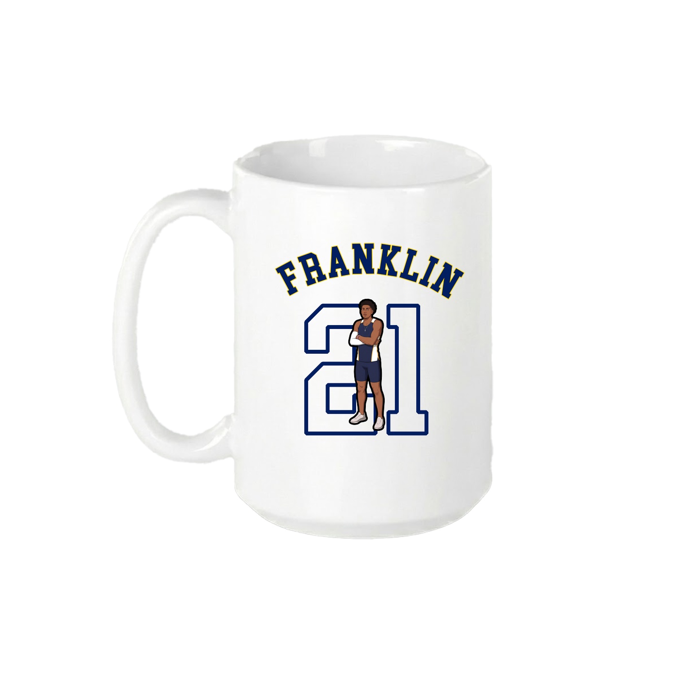 15oz Coffee Mug — Shirsey Arch in White