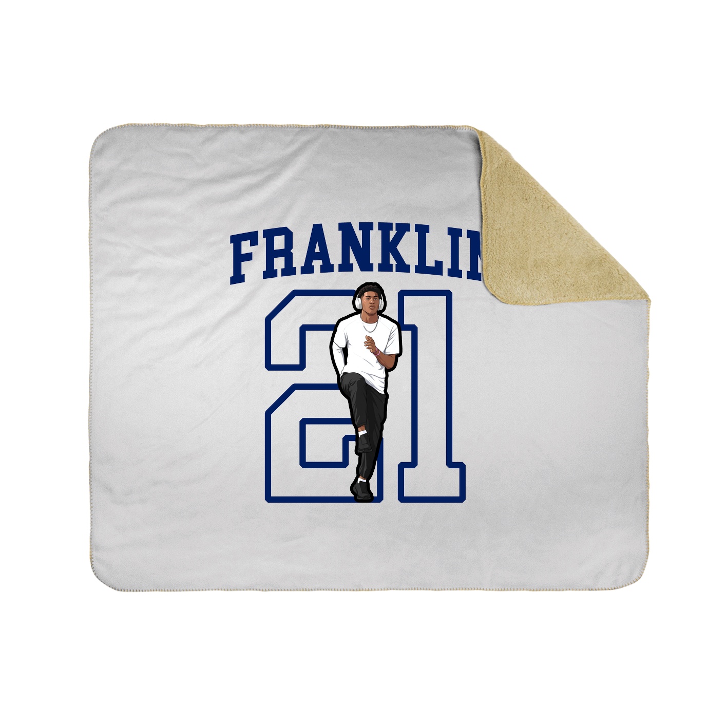 Throw Blanket — Shirsey in White