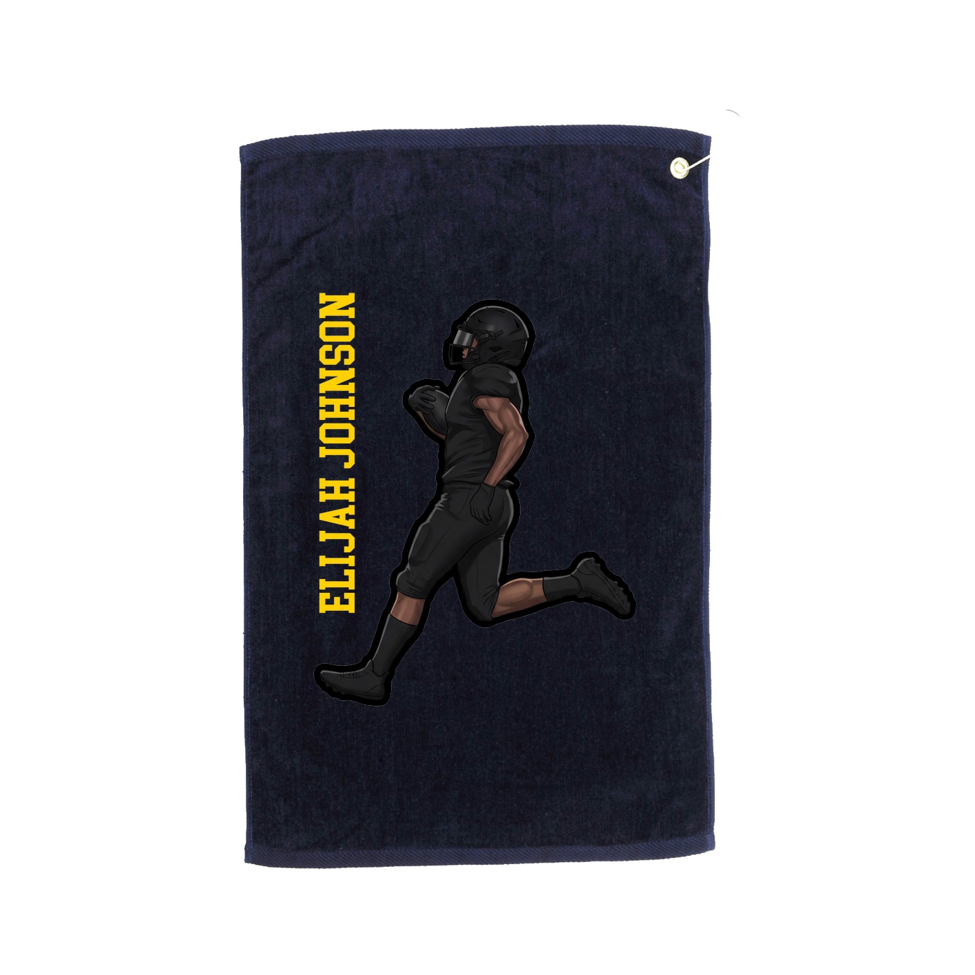 Golf Towel — Name Vertical in Navy